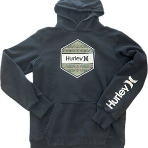 Hurley Black Hoodie Boys XL with Southwest Geometric Logo